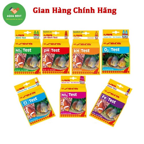 [Chính Hãng] Test sera - Bộ test nước Sera - Test nước Sera