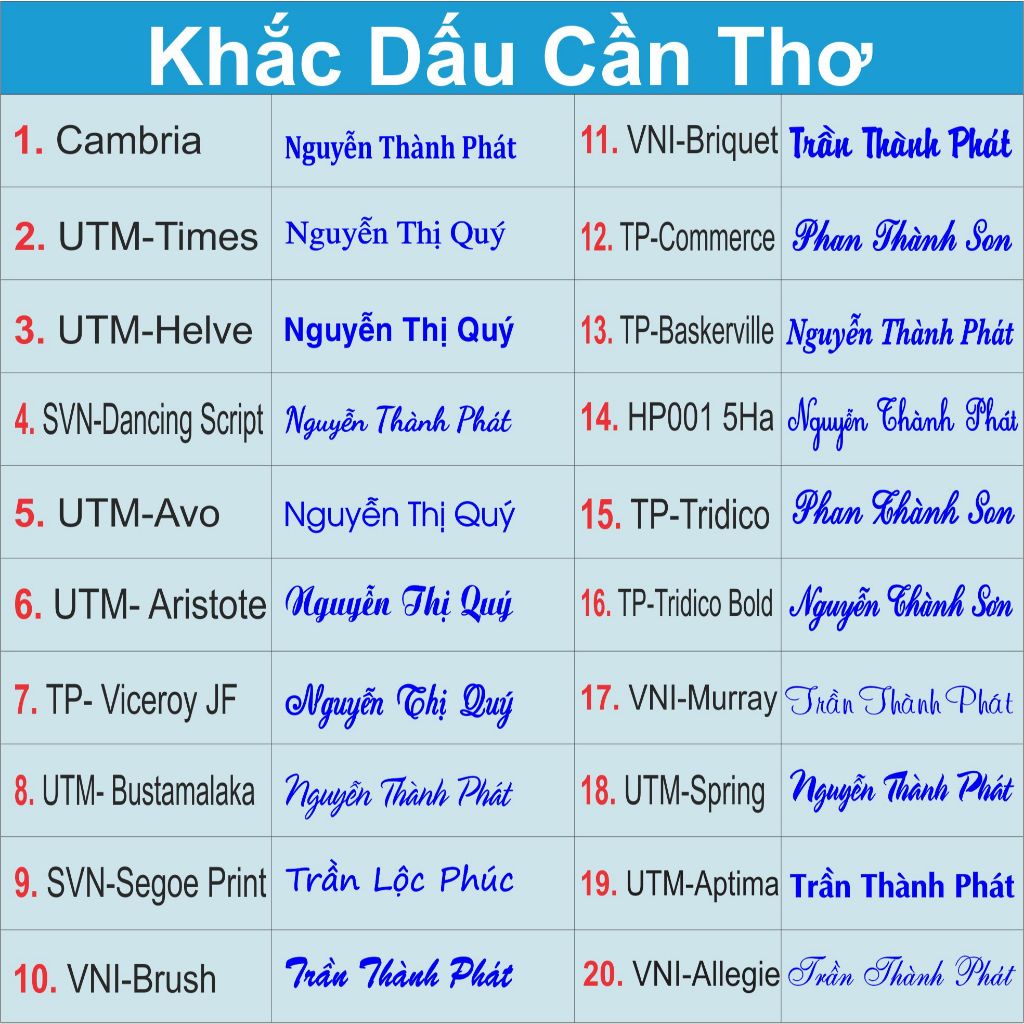 Khắc con dấu tên toàn quốc