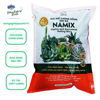  Giá thể xương rồng sen đá Namix túi 2dm3 đã phối trộn lá đẹp hơn cây khỏe mạnh ngăn ngừa sâu bệnh 