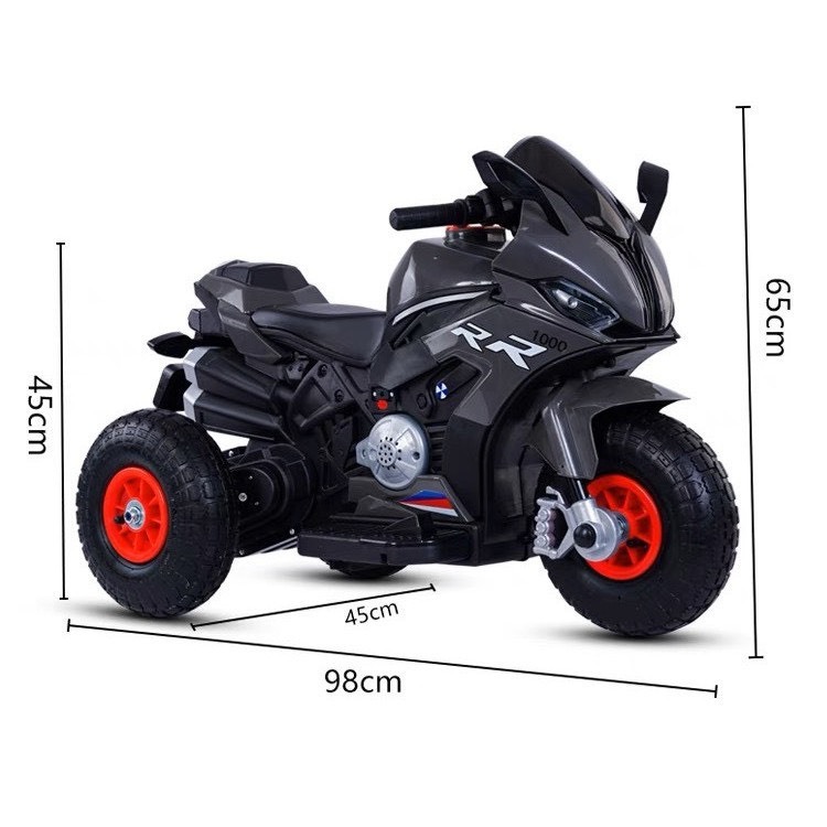 Xe máy điện trẻ em, Xe máy điện cho bé có chân ga tự lái siêu ngầu R1000