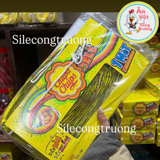 Lốc 12 dây kẹo dẻo chupa chups 1 mét cầu vồng hương trái cây, kẹo dẻo chups cầu vồng 1 mét hương trái cây chua ngọt