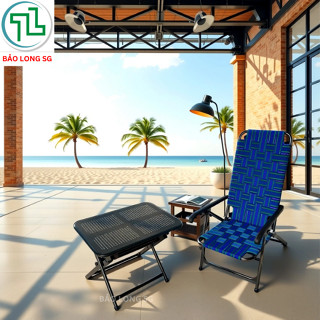 Ghế Bố Xếp Gọn không gác chân khung thép sơn tĩnh điện - Giá Tại Xưởng