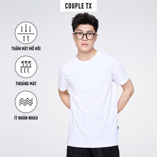 Áo Thun Nam Couple TX Cổ Tròn Basic Vải Đốm Form Slim Ôm MTS 1375