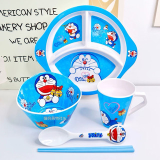 🌸🌸 COMBO DORAEMON Chén bát ly cốc muỗng thìa khay ăn dặm Doremon