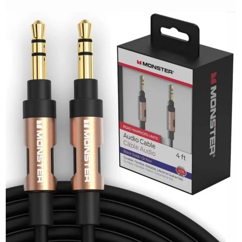 Dây Audio 3.5mm Dây Loa 1 ra 1, Cáp AV, Audio Dai 1.2M Monster