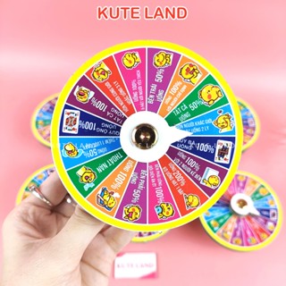 Vòng quay ăn nhậu mini 10 cm để bàn vui nhộn 16 ô Drinking Game Roulette uống rượu bia giải trí xả stress VQ-1000-N-1