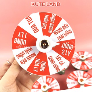 Vòng quay ăn nhậu mini 10 cm 8 ô bỏ túi vui nhộn Drinking Game Roulette uống rượu bia giải trí xả stress VQ-1000-N-7