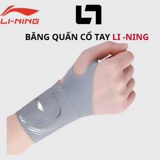  Băng quấn cổ tay Shiwei Li-ning cao cấp hỗ trợ giảm chấn thương bảo vệ khớp cổ tay LDEU129 