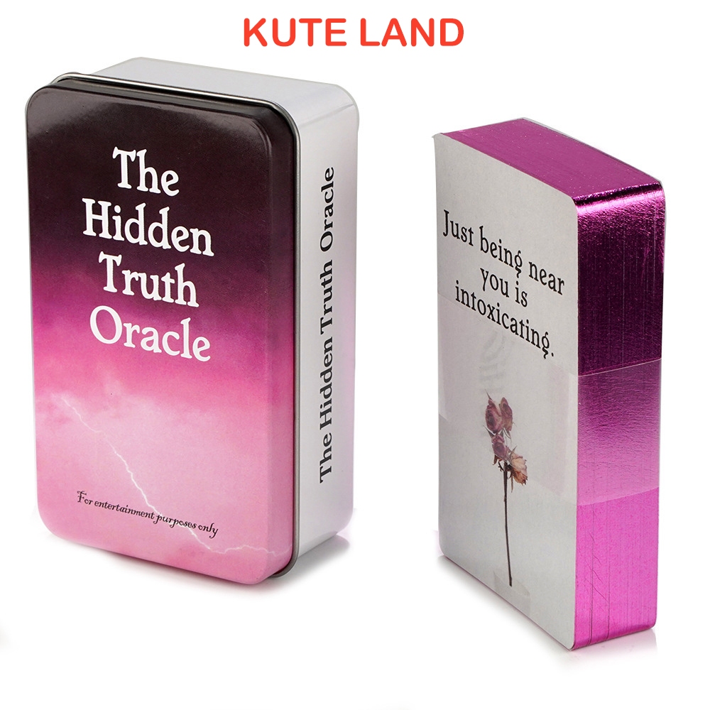 [Mạ Cạnh] Bộ Bài The Hidden Truth Oracle Hộp Thiếc Mạ Cạnh 78 Lá Tặng File Tiếng Anh Và Đá Thanh Tẩy