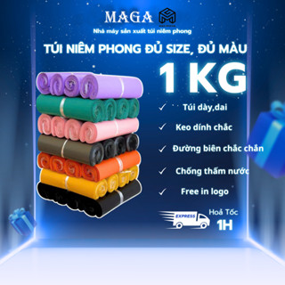 [1KG] Túi Niêm Phong (15x25 17x30 20x30 20x35 25x35 28x42 32x45 35x45 38x52 45x60 50x70 60x75) Túi Đóng Gói Hàng MaGa.