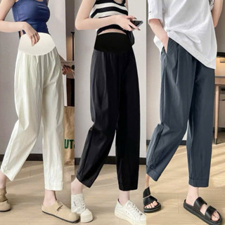 Quần Bầu Ống Rộng Vải Kaki Làm Mát Dáng Baggy Hàng Quảng Châu