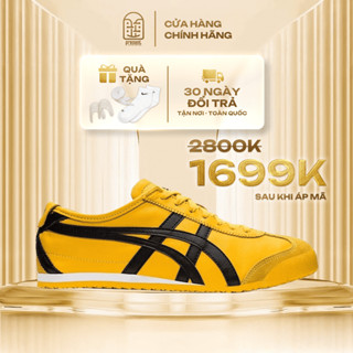 Giày Onitsuka Tiger Mexico 66 ‘Black Yellow’ chính hãng, Onitsuka Tiger real fullbox Present Original Sneaker
