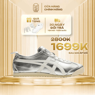 Giày Onitsuka Tiger Mexico 66 ‘Silver Off White’ chính hãng, Onitsuka Tiger real fullbox Present Original Sneaker