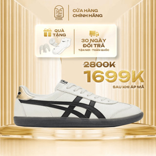 Giày Onitsuka Tiger Tokuten White Black Gold chính hãng cho nam nữ, Onitsuka Tiger real fullbox Present Original Sneaker