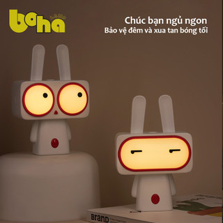  Đèn ngủ hình thỏ Bobi HoBA Lamp đáng yêu ánh sáng dịu giúp bảo vệ đôi mắt bạn 