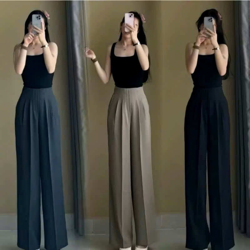 Quần Dài Vải GOL NHẬT Mát Hàng Đẹp Loại 1 Cạp Cao Lên From Cực Xinh D369