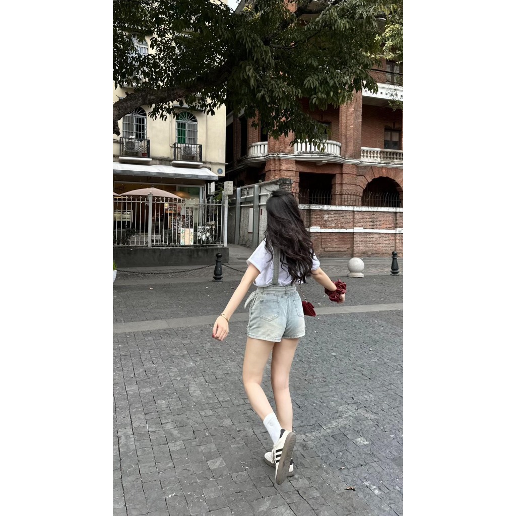 [QCCC] Quần Yếm Denim Lưng Cao, quần yếm Phong Cách Thời Trang siêu sang chảnh siêu dễ thương MS28 | BigBuy360 - bigbuy360.vn