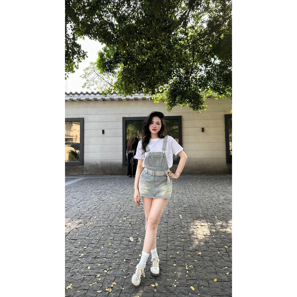 [QCCC] Quần Yếm Denim Lưng Cao, quần yếm Phong Cách Thời Trang siêu sang chảnh siêu dễ thương MS28 | BigBuy360 - bigbuy360.vn
