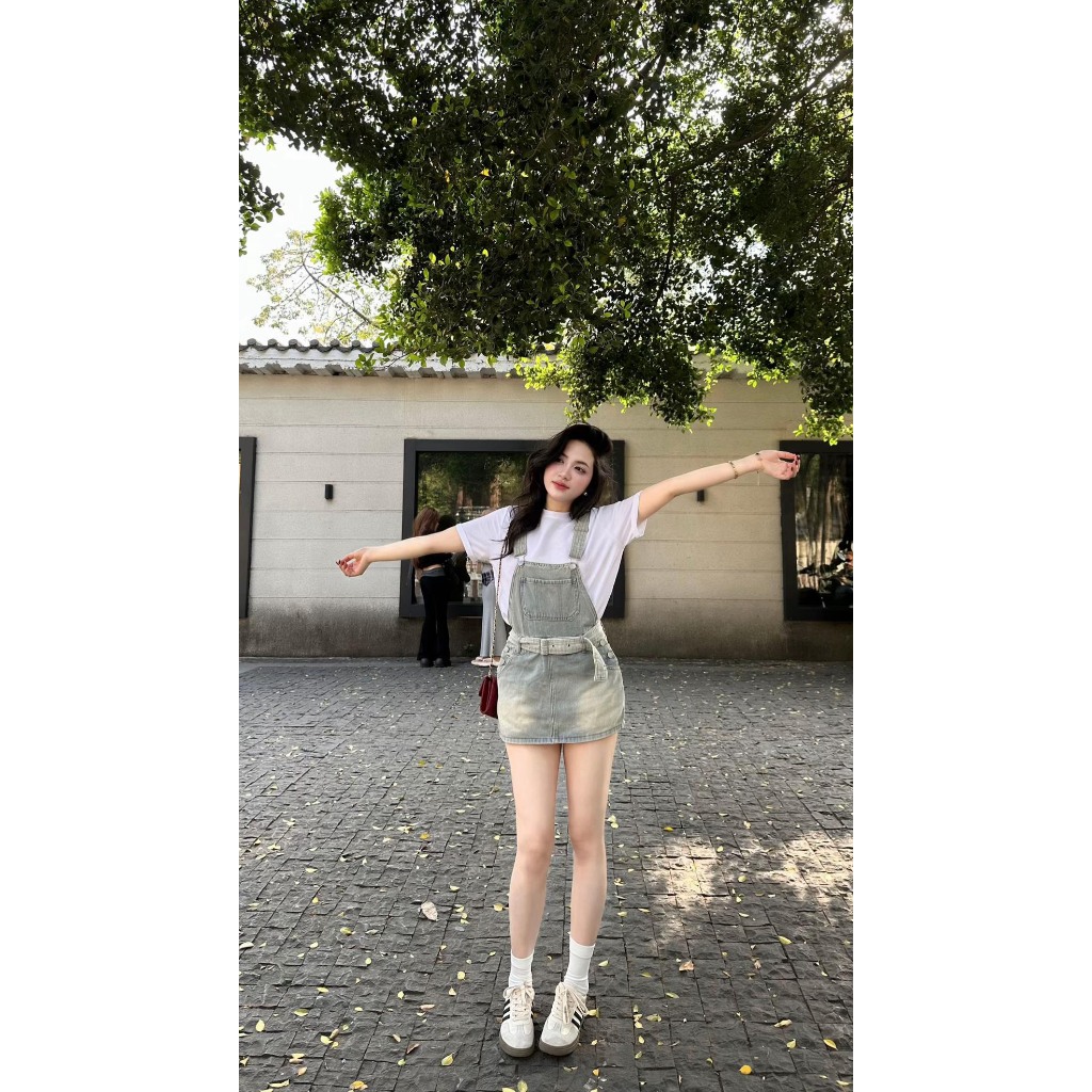 [QCCC] Quần Yếm Denim Lưng Cao, quần yếm Phong Cách Thời Trang siêu sang chảnh siêu dễ thương MS28 | BigBuy360 - bigbuy360.vn