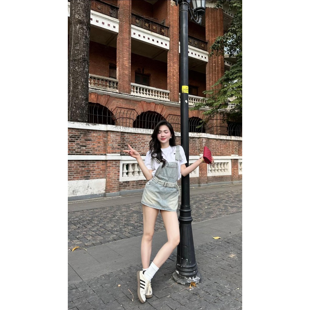 [QCCC] Quần Yếm Denim Lưng Cao, quần yếm Phong Cách Thời Trang siêu sang chảnh siêu dễ thương MS28 | BigBuy360 - bigbuy360.vn