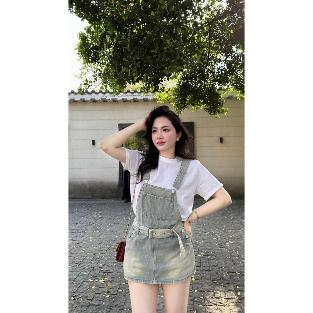 [QCCC] Quần Yếm Denim Lưng Cao, quần yếm Phong Cách Thời Trang siêu sang chảnh siêu dễ thương MS28 | BigBuy360 - bigbuy360.vn