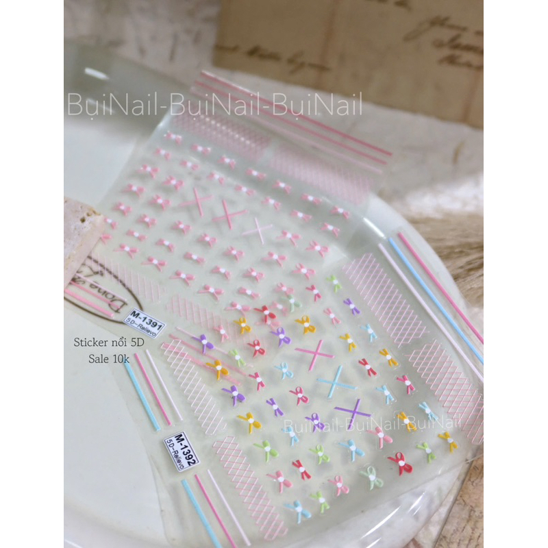 SALE STICKER NỔI 5D NƠ (1391-1392-1722)