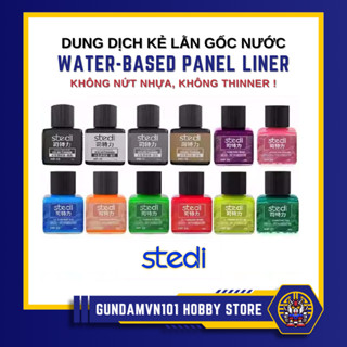  TỔNG HỢP DUNG DỊCH STEDI PANEL LINE - liner kẻ lằn chìm gốc nước uv dạ quang mô hình gundam 