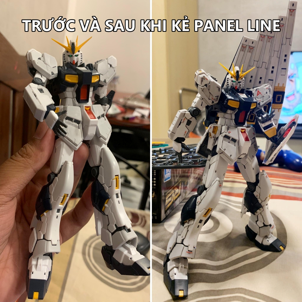 TỔNG HỢP DUNG DỊCH STEDI PANEL LINE - liner kẻ lằn chìm gốc nước uv dạ quang mô hình gundam