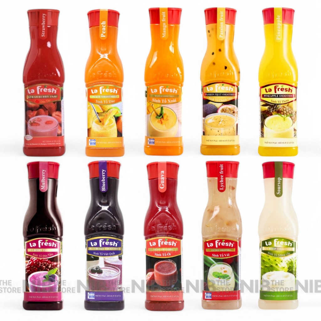 Sinh tố La Fresh chai 650ml (nhiều mùi)