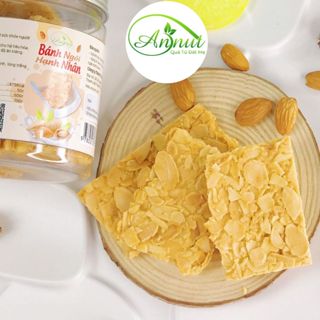 Bánh ngói hạnh nhân nguyên cám ANNUT chuẩn ăn kiêng, keto, mỏng, thơm, giòn rụm, healthy tăng cường sức khỏe