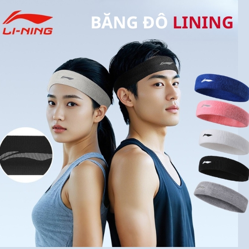  Băng đô thể thao nam nữ Shiwei Li-ning cao cấp thấm hút mồ hồi thoáng khí không gây hầm bí SP41 