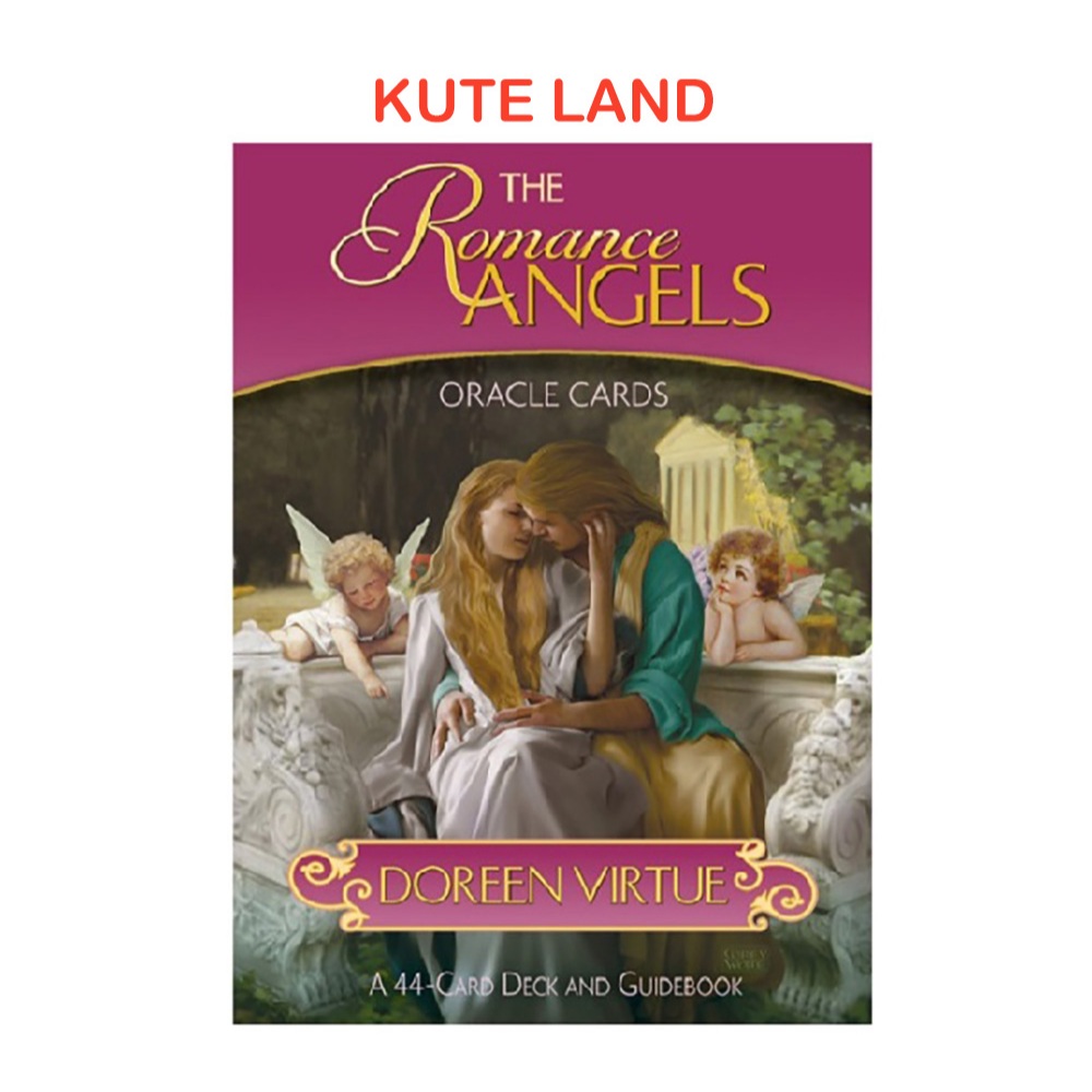 [Size Gốc] Bài Oracle Romance Angels 44 Lá Bài Cán Màng Tặng Hướng Dẫn Tiếng Việt Và Đá Thanh Tẩy