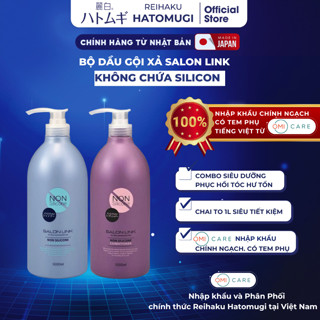 Dầu Gội - Xả Nhật Không Chứa Silicone Salon Link Chuyên Dùng Cho Tóc Khô Hư Tổn, Uốn, Nhuộm (1000ml)