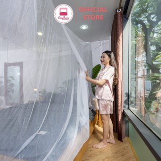Màn Tuyn Xanh Trắng Không Cửa, Mùng Chống Muỗi Đủ Size M2/M6/M8