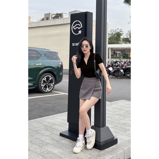 Quần váy vạt chéo