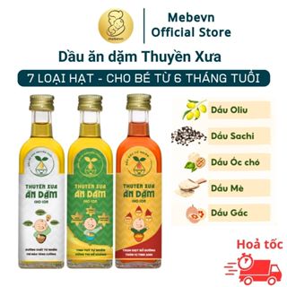 Dầu ăn dặm cho bé Thuyền Xưa từ 6 tháng,100% hạt tự nhiên, Dầu ăn dặm Thuyền Xưa cho bé từ 6 tháng