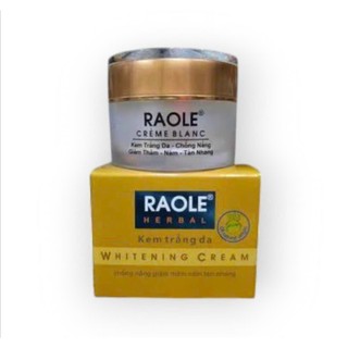 Kem dưỡng trắng da, chống nắng, giảm nám tàn nhang Raole 12g