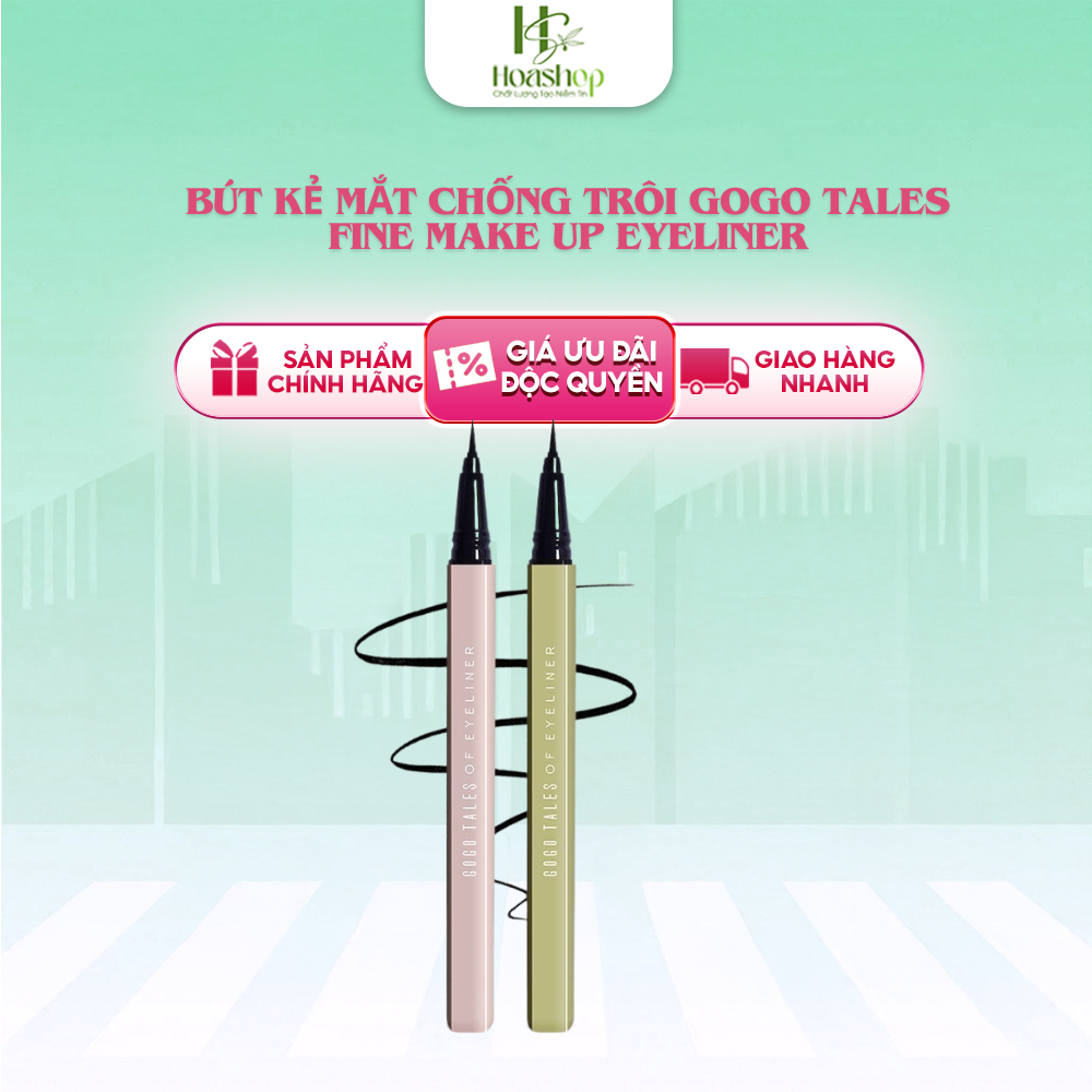 Bút Kẻ Mắt Chống Trôi Gogo Tales Fine Make Up Eyeliner