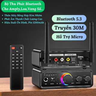 Bộ Thu Phát Bluetooth 5.3 Cao Cấp - Hỗ Trợ Micro Karaoke - Âm Thanh HiFi - Kết Nối RCA, Optical, AUX, USB - Khoảng Cách.