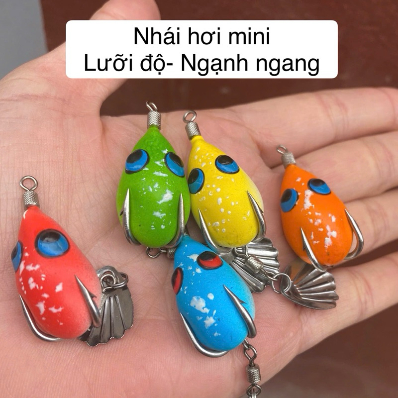 Nhái hơi mini F28 lưỡi độ thủ công thép trắng ngạnh ngang