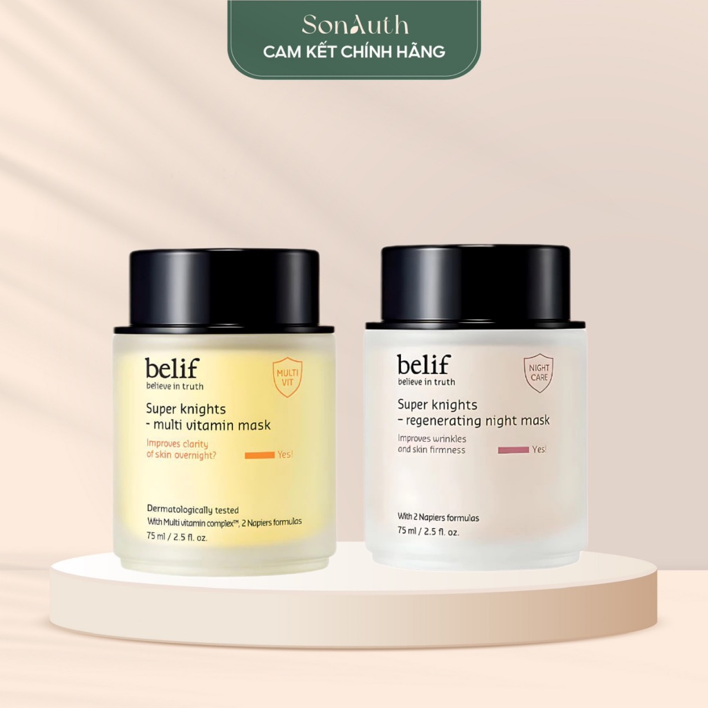 Mặt nạ ngủ Belif Super Knights-Multi Vitamin Mask 75ml (Nhập khẩu chính hãng)