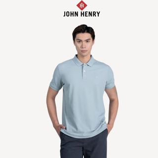 Áo Polo nam Tay ngắn John Henry,  chuẩn form, sang trọng, thanh lịch-KS23ES03T-SCWK