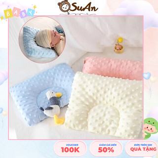  Gối Chống Bẹt Đầu Gối Chống Méo Đầu Cho Bé Sơ Sinh Loại Gối Lõm Hình Chữ U Suan Kids Cho Trẻ Sơ Sinh - SuAn Kids 