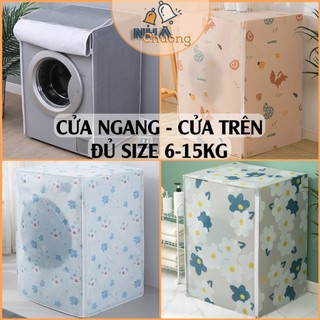  Bọc Máy Giặt Cửa Ngang Cửa Trên 6-15kg Túi Che Phủ Máy Giặt Cao Cấp Chống Nước 