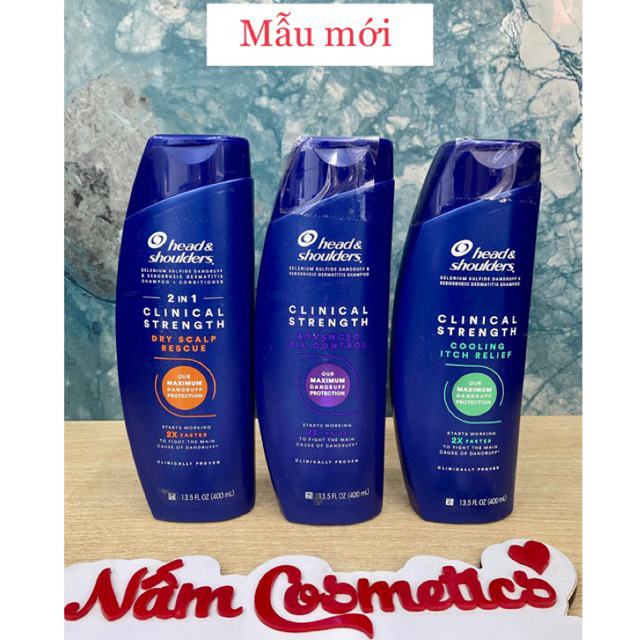 Dầu gội Head & Shoulder Clinical Strength MỸ 400ml