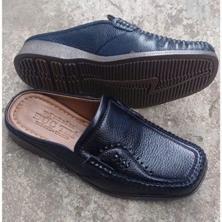 Giày sục sapo nam da bò thật dành cho người trung tuổi  thiết kế  sang trọng ,lịch lãm MÃ SỐ GSLO.