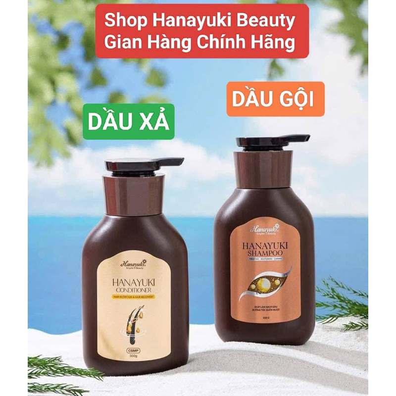 (Chính hãng-Date 2027) COMBO DẦU GỘI VÀ DẦU XẢ HANAYUKI