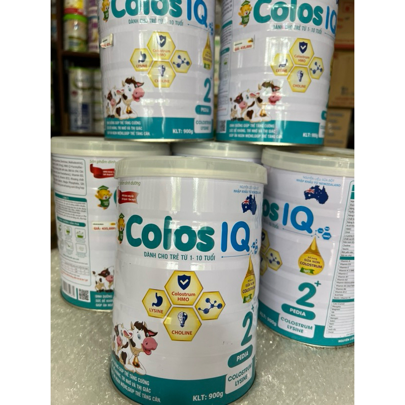 sữa COLOS.IQ 0-12 và 1-10 TUỔI 900g DATE 8/26 MÓP NHẸ