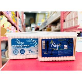  Tăm bông Hana cao cấp lõi nhựa và lõi giấy gói tiện dụng dành cho người lớn 