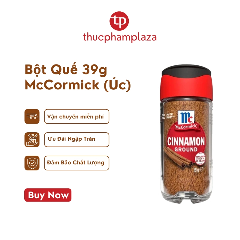 Bột quế McCormick Cinnamon lọ 39g